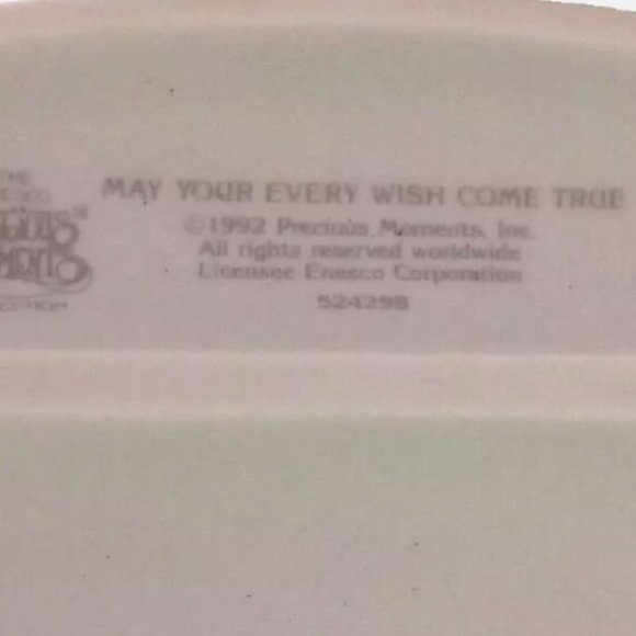 Precious Moments “May Your Every Wish Come True” #524298 VTG Retired w/ Box - Picture 3 of 10